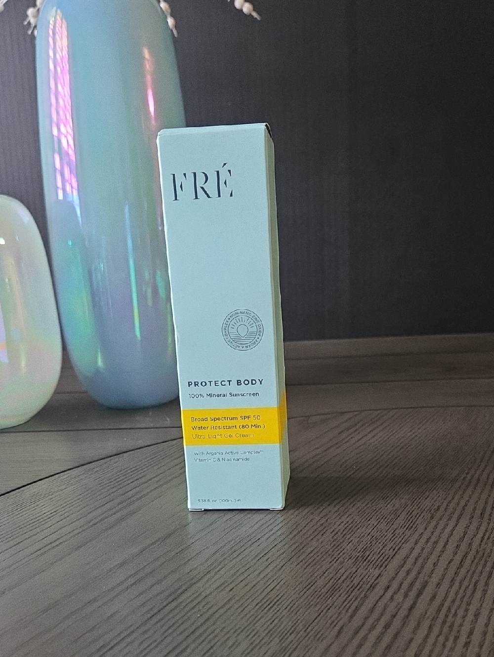 FRÉ Protect Body 100% mineral sunscreen. Broad spectrum SPF 50.